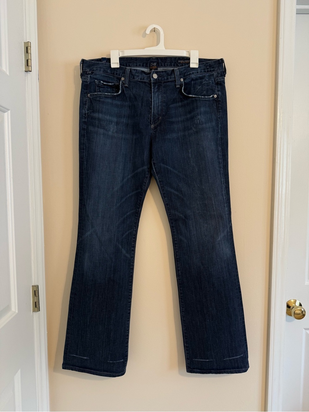 Citizens Of Humanity Men’s 38 Dark Blue Denim Jeans Jagger Blue Collar
